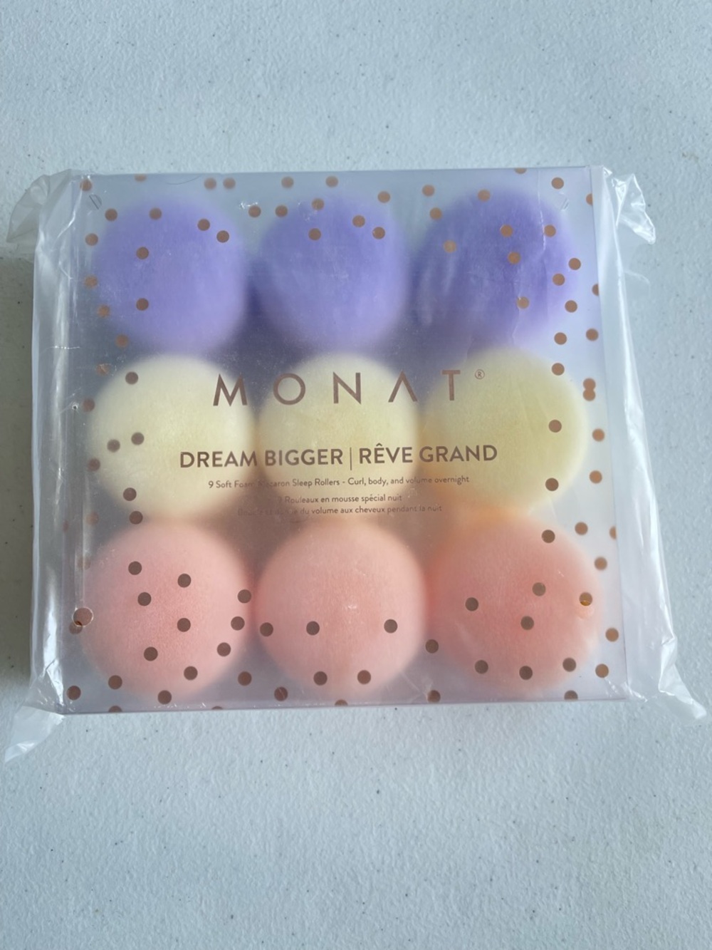 MONAT Dream Bigger Multicolor Foam Sleep Rollers - 9 Pack